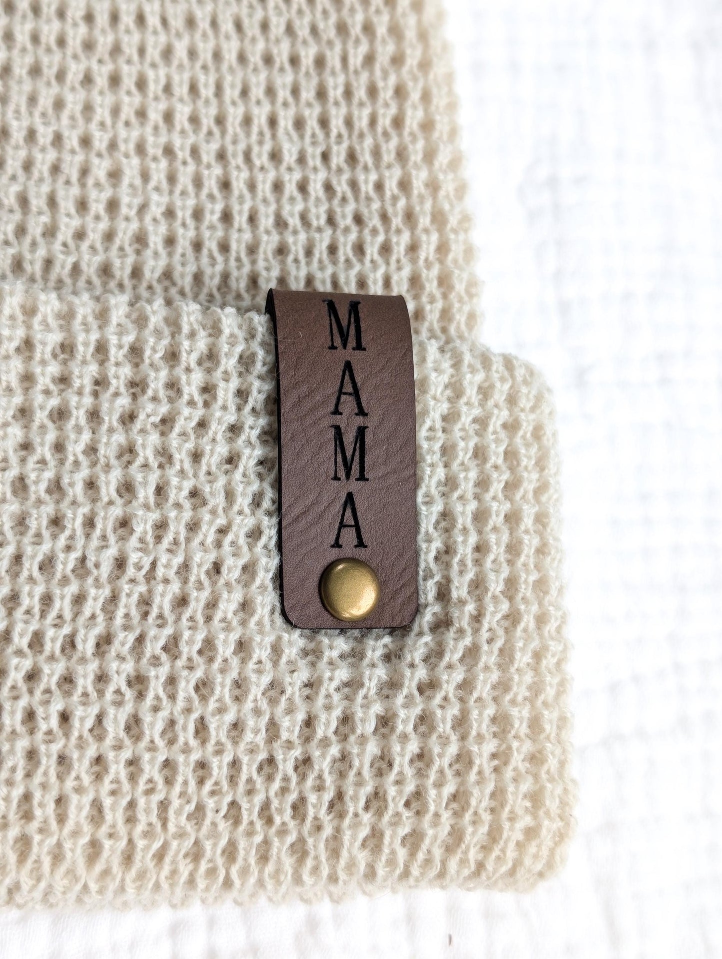 Mama Waffle Knit Beanie