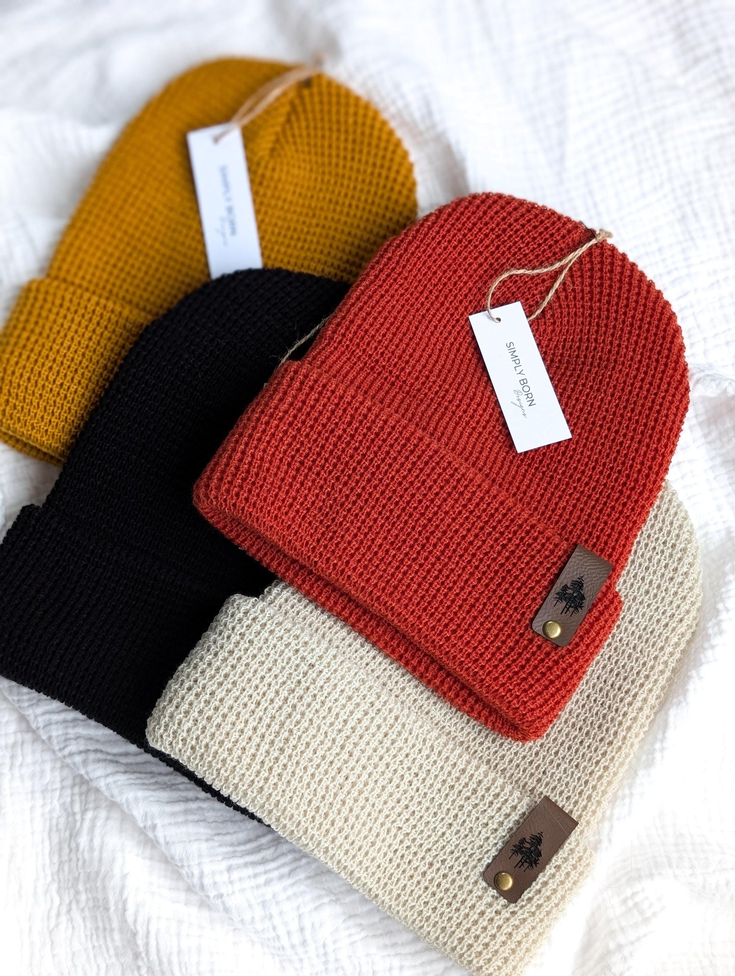 Pine Tree Waffle Knit Beanie
