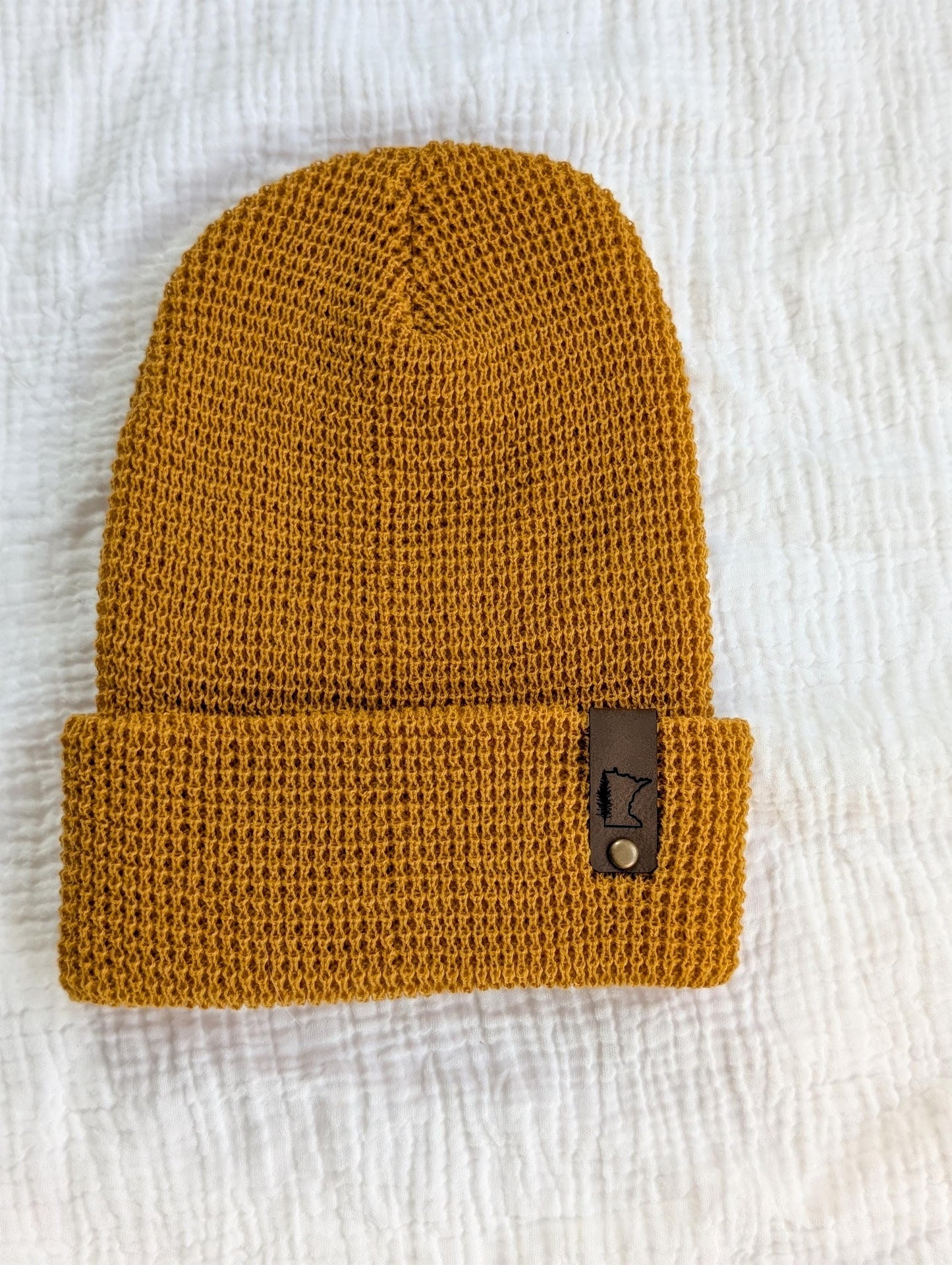 Minnesota State Tree Waffle Knit Beanie