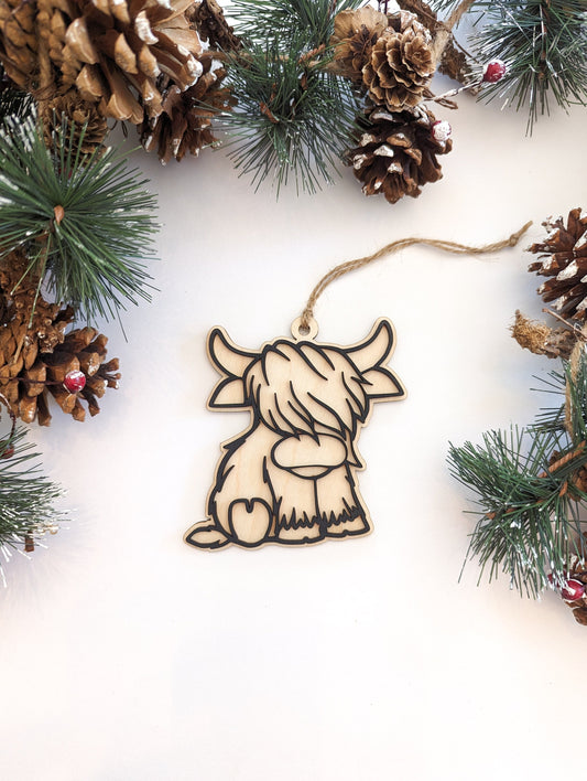 Highland Cow Ornament