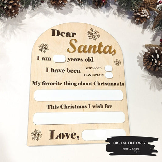 Dear Santa Board SVG