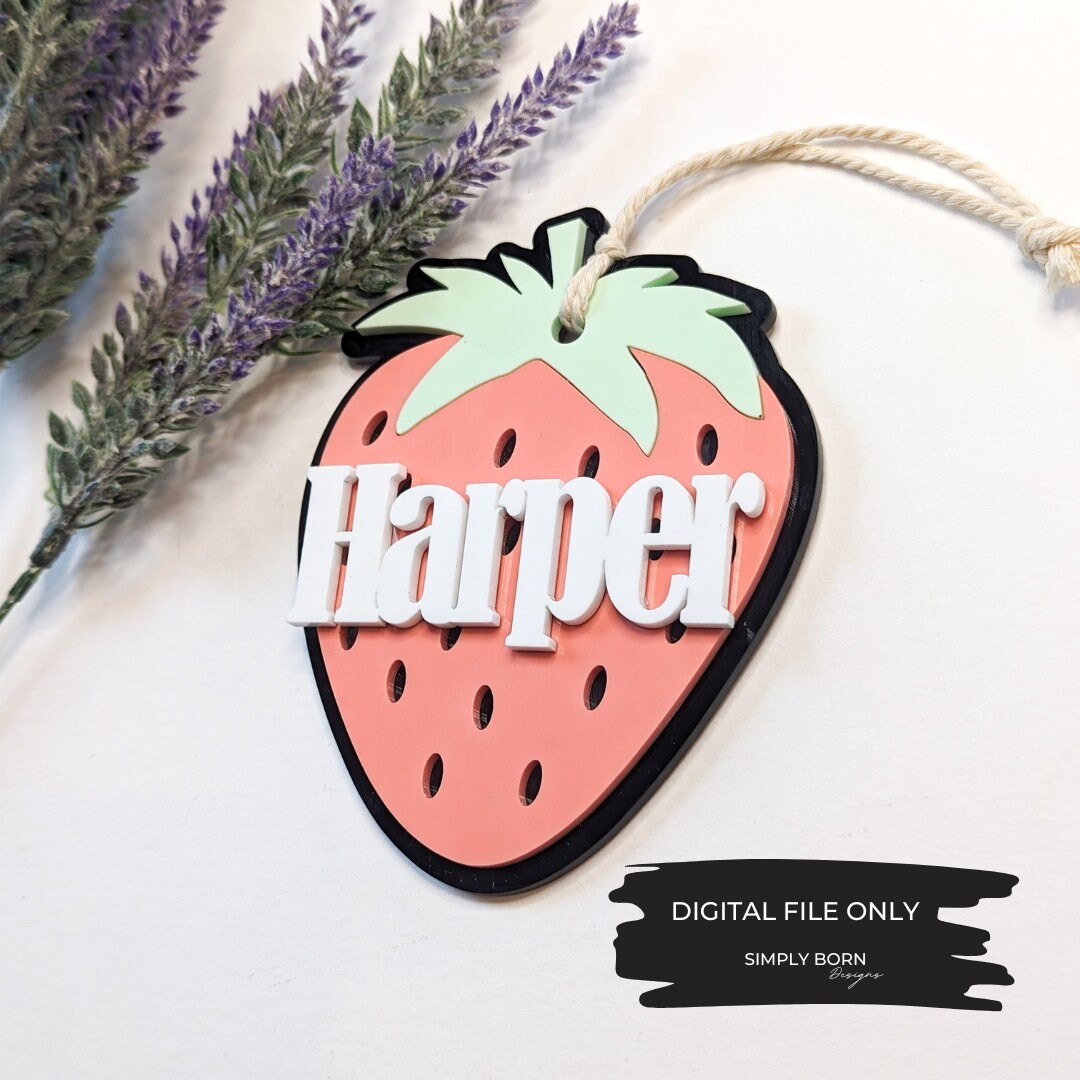 Strawberry Tag SVG