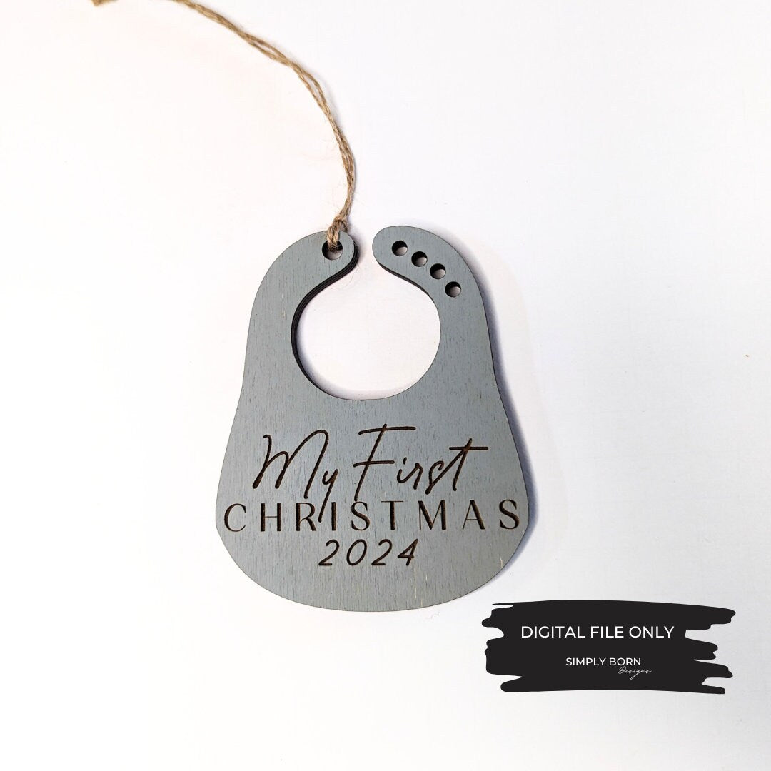 My First Christmas Ornament SVG