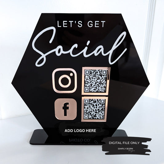 QR Code Sign SVG