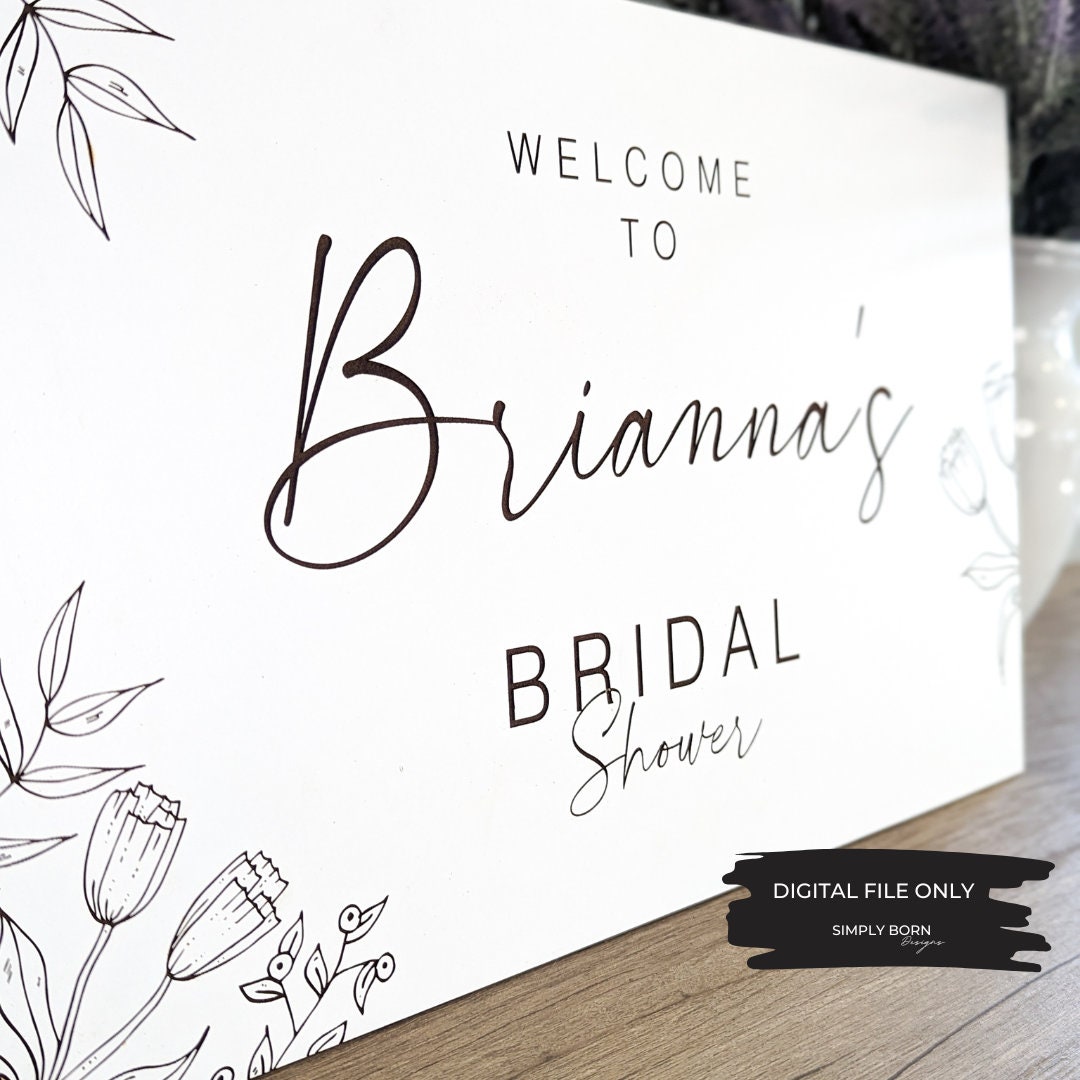 Bridal Shower Welcome Sign SVG