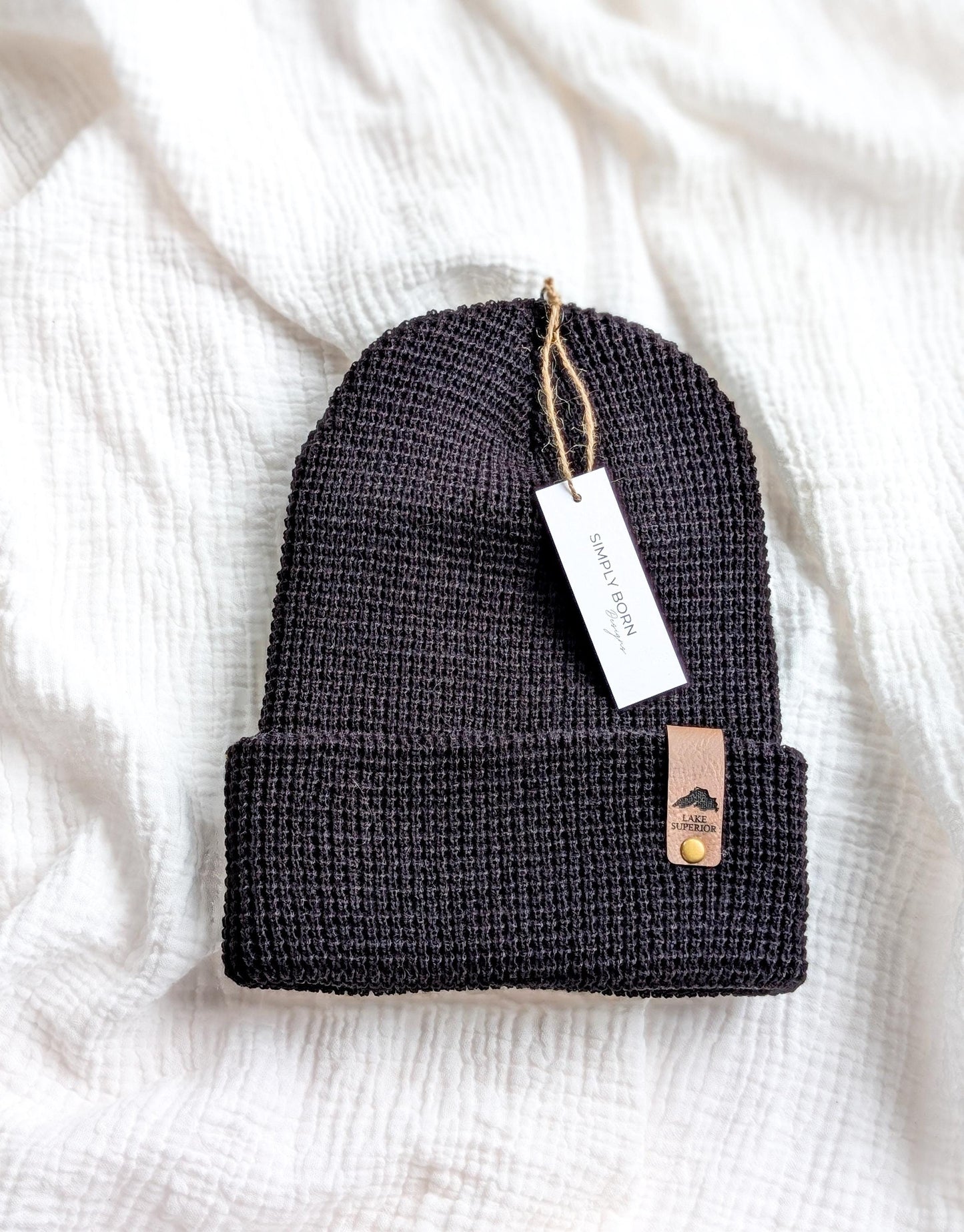 Lake Superior Waffle Knit Beanie