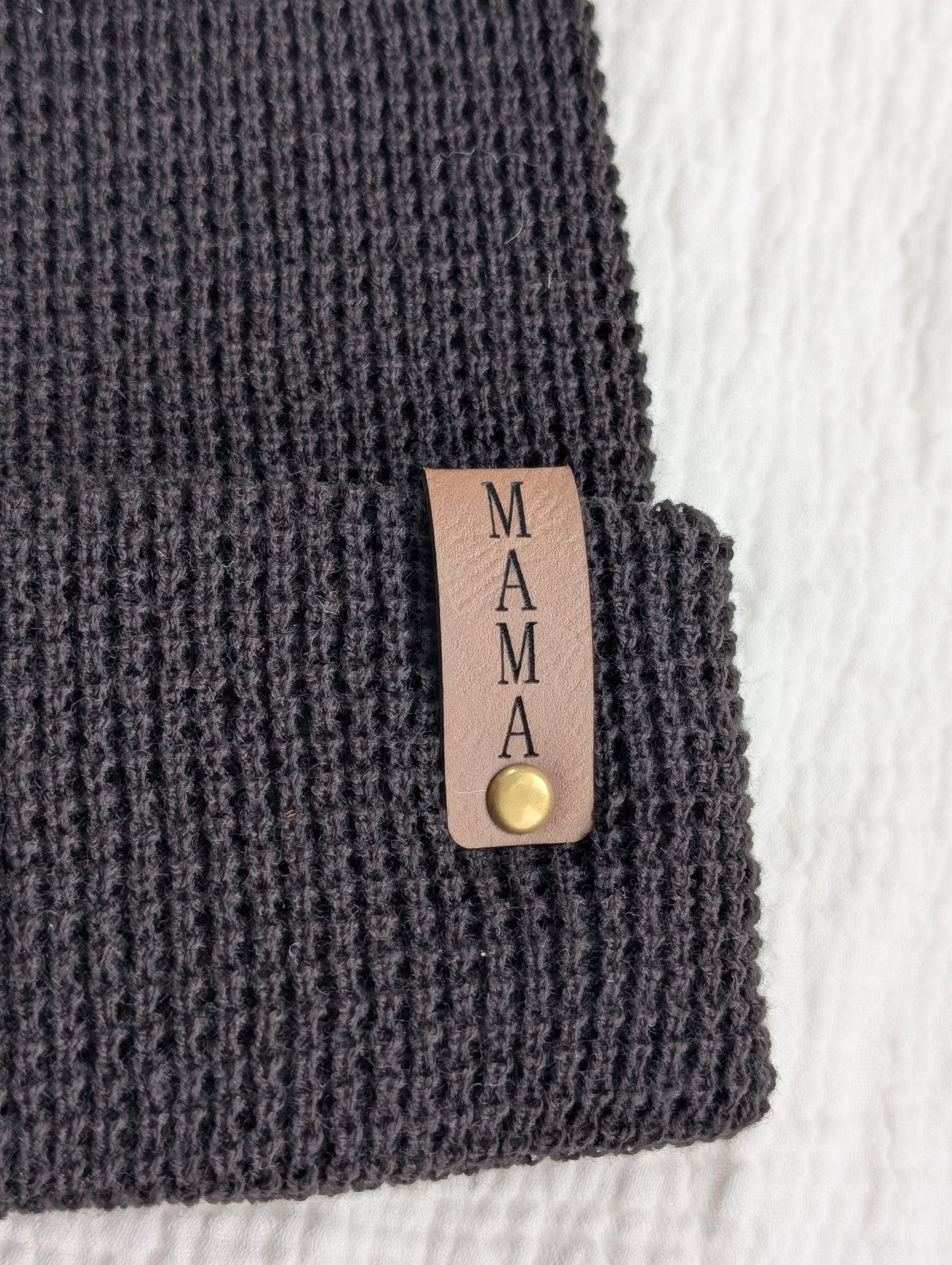 Mama Waffle Knit Beanie