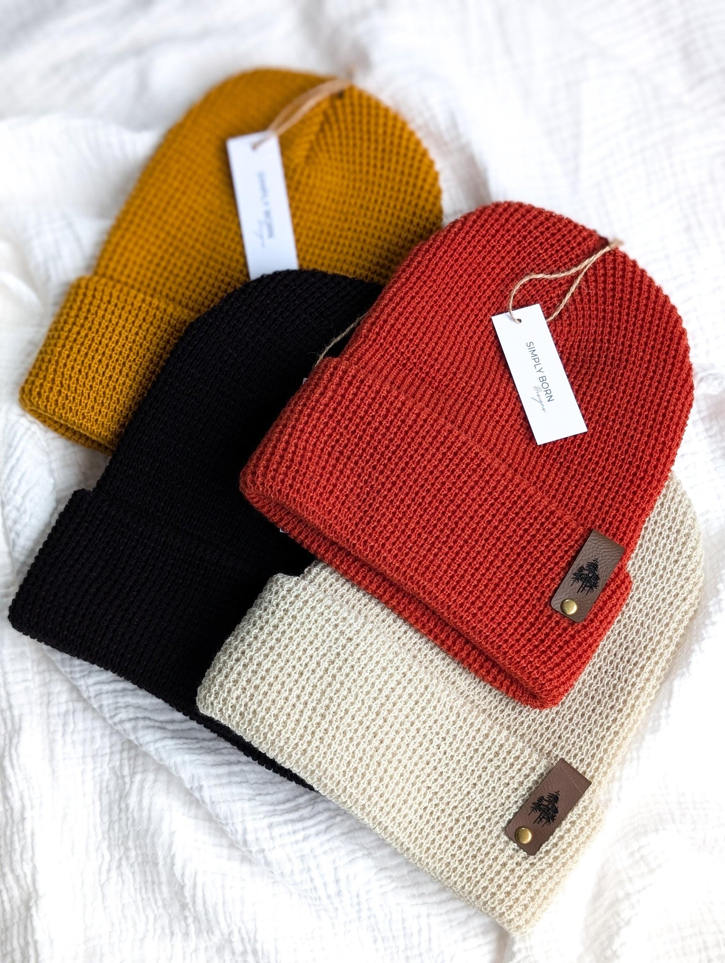 Pine Tree Waffle Knit Beanie