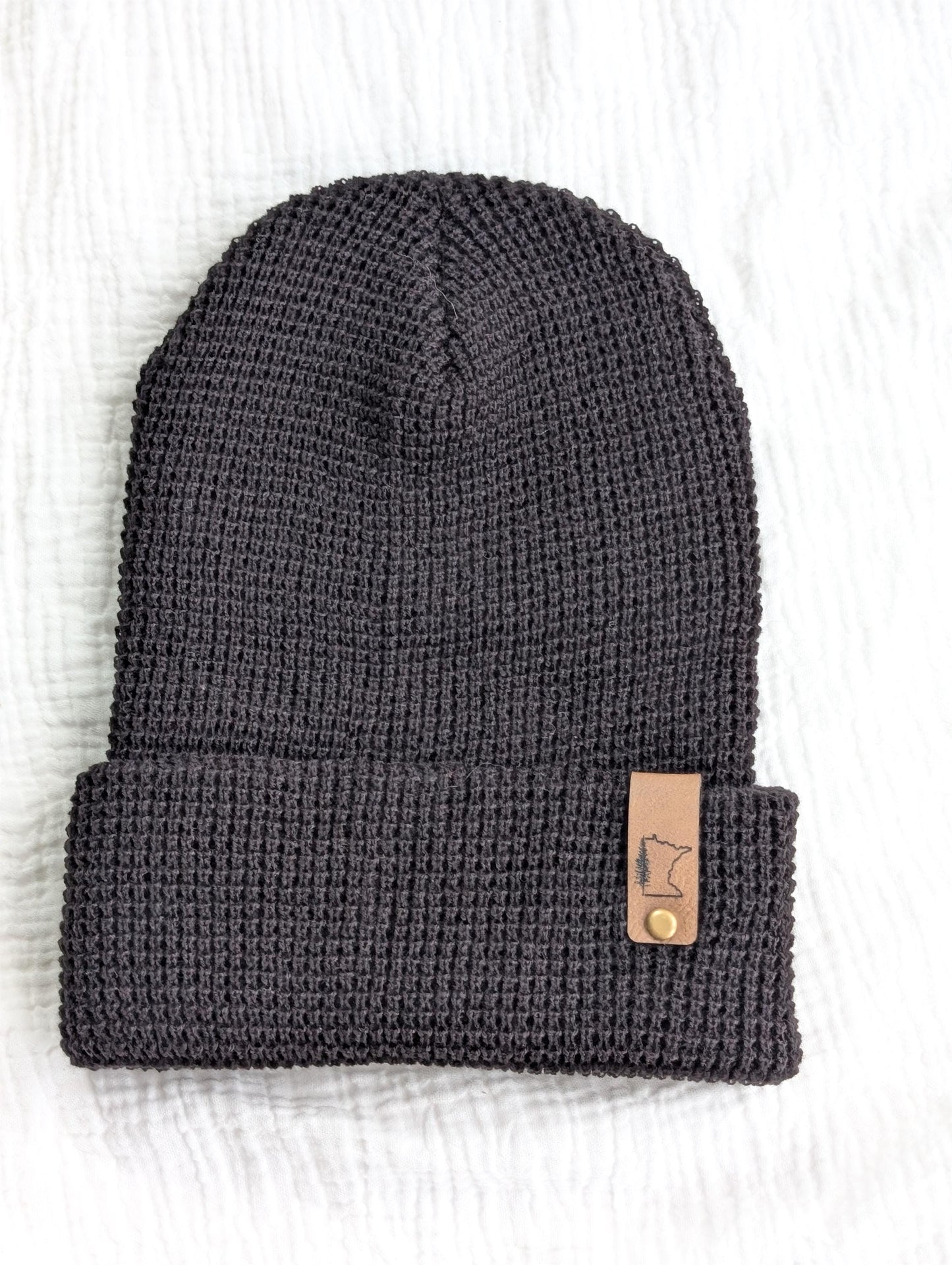 Minnesota State Tree Waffle Knit Beanie