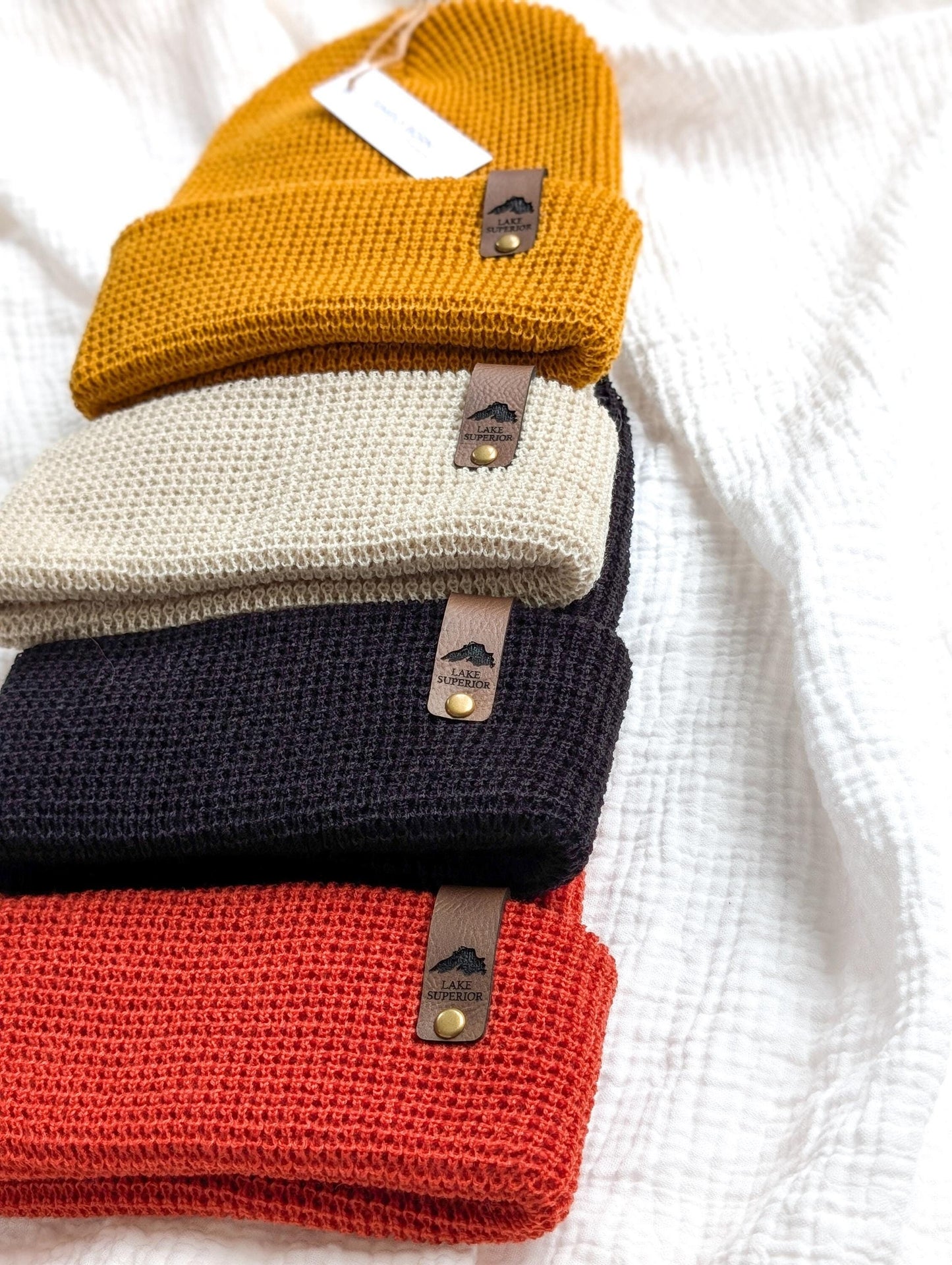 Lake Superior Waffle Knit Beanie
