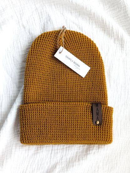 Mama Waffle Knit Beanie
