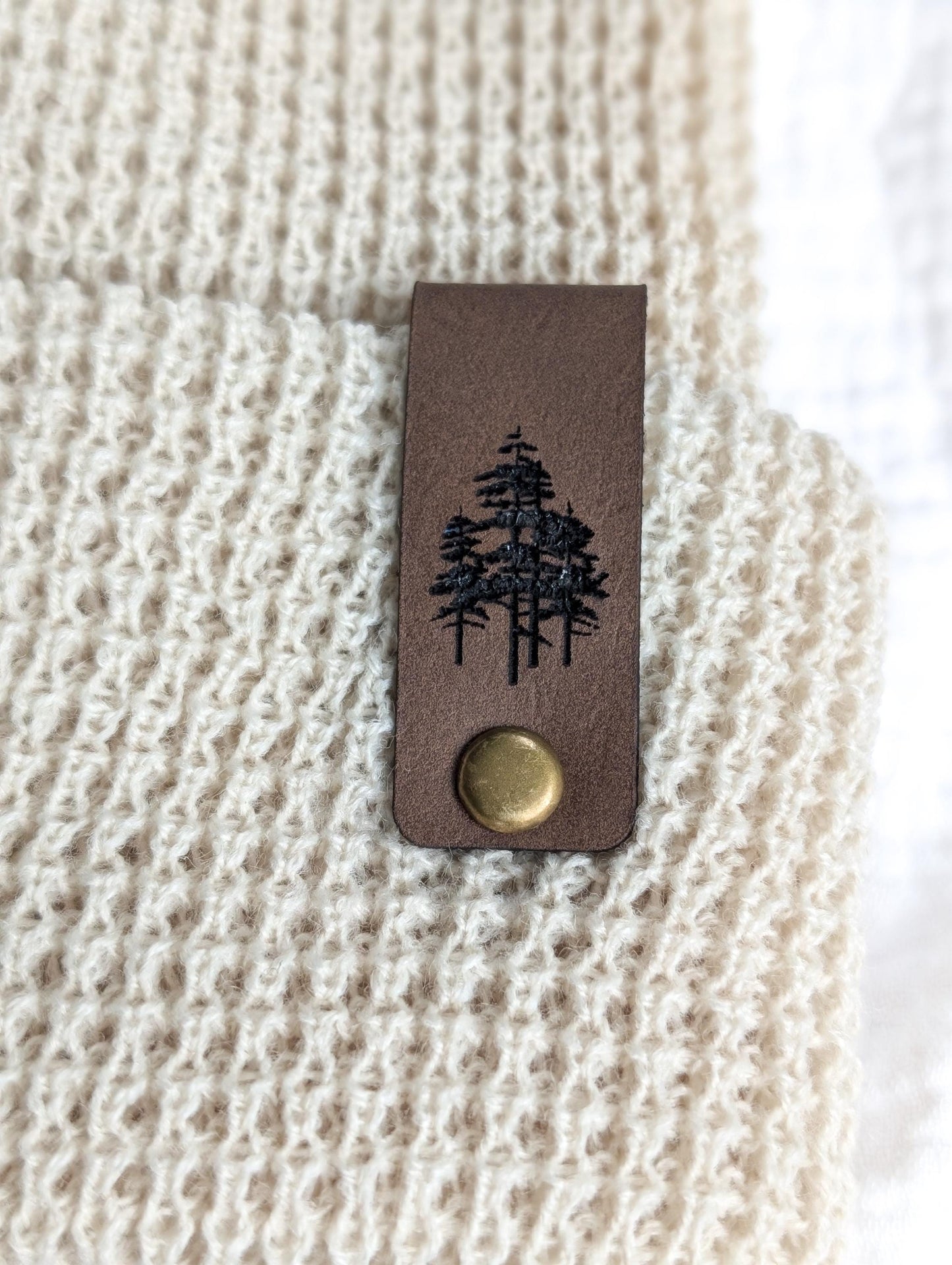 Pine Tree Waffle Knit Beanie