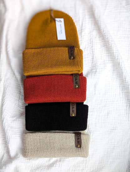 Ope Waffle Knit Beanie