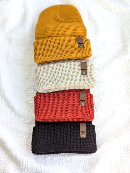 Upper Peninsula Michigan Waffle Knit Beanie