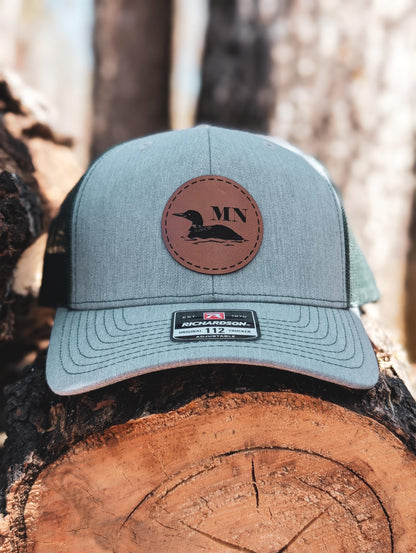 Minnesota Loon Round Patch Hat