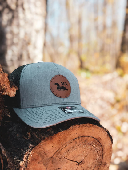 Minnesota Loon Round Patch Hat