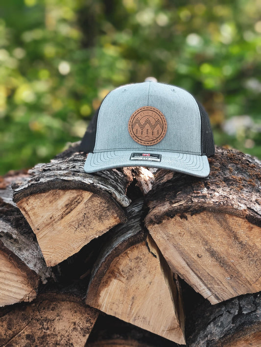 Modern Mountain Tree Patch Hat