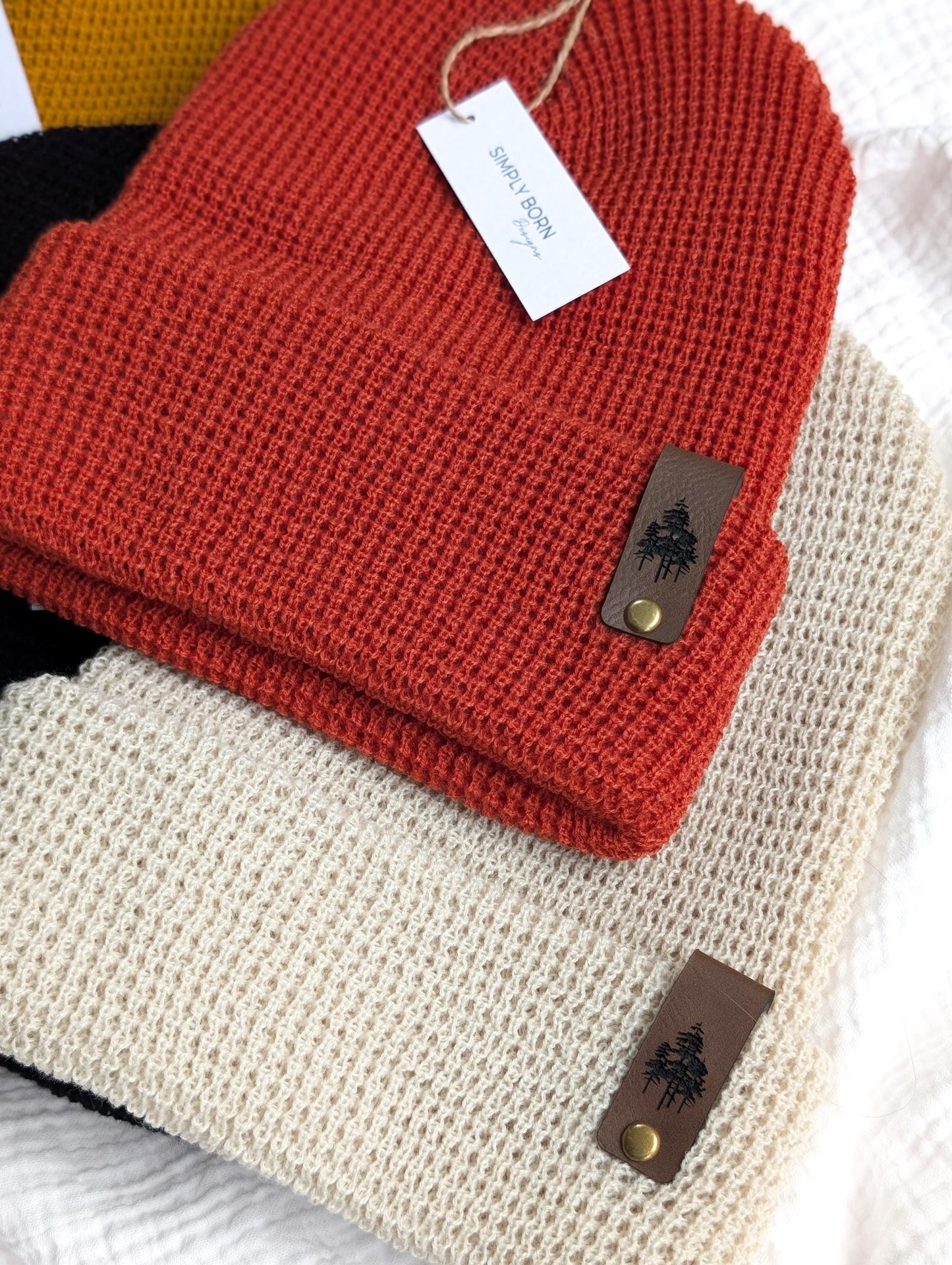 Pine Tree Waffle Knit Beanie