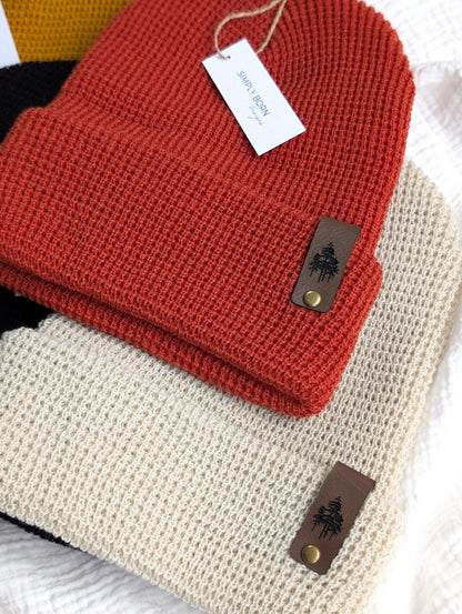 Pine Tree Waffle Knit Beanie